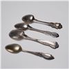 Image 3 : 4pc American Sterling Silver Floral Motif Spoons
