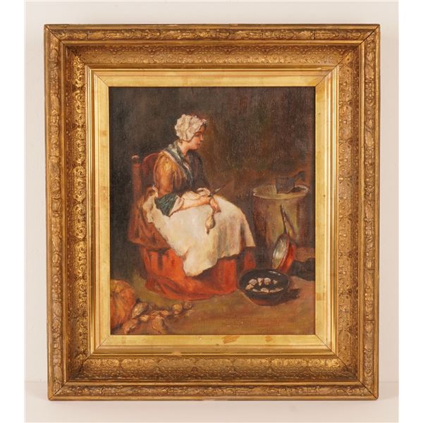 After Jean-Baptiste-Simeon Chardin (French 1699-1779) Oil on Canvas