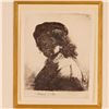 Image 3 : Rembrandt Etching, Self Portrait in a Cap and Scarf, Signed & Dated