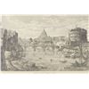 Image 1 : After Luigi Rossini (Italian 1790-1857) Offset Lithograph, Castel S. Angelo