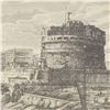 Image 4 : After Luigi Rossini (Italian 1790-1857) Offset Lithograph, Castel S. Angelo