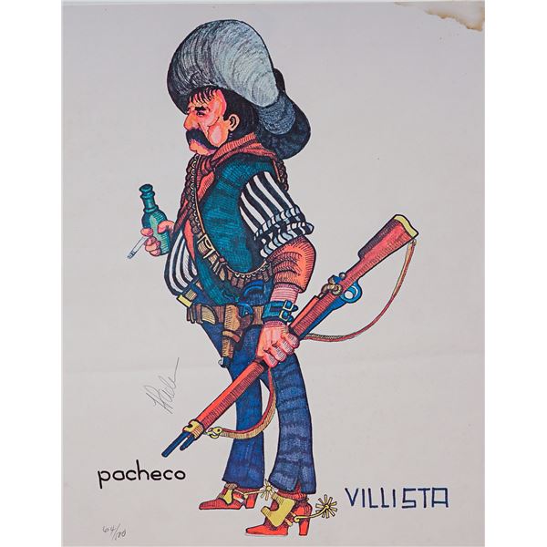 Ferdie Pacheco, Lithograph on Paper, Villista, Signed & Numbered