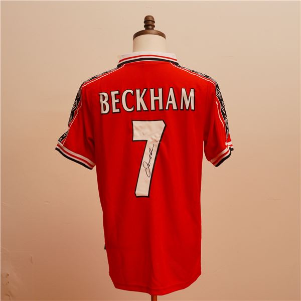 David Beckham Signed Manchester United 1999 Home Shirt w/ COA