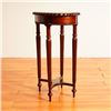 Image 1 : Mahogany Demilune Accent Table with Fluted Legs