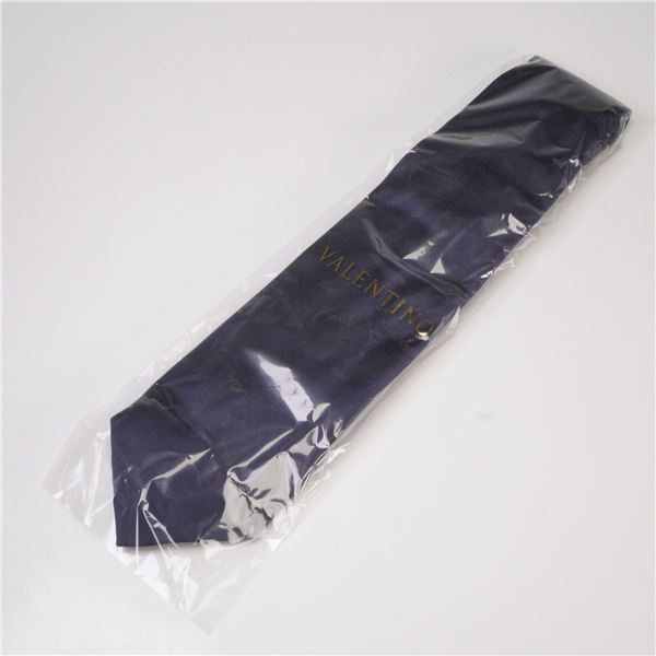 Valentino Navy Silk Necktie