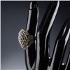 Image 6 : 10K Gold Diamond Cluster Dome Ring