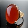 Image 2 : 14K Gold Carnelian Ring