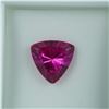 Image 1 : 5.25 CT Lab-Created Purple Sapphire Trillion Cut Gemstone