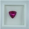 Image 2 : 5.25 CT Lab-Created Purple Sapphire Trillion Cut Gemstone