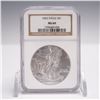 Image 1 : 2002 American Silver Eagle Type 1 Dollar NGC Graded MS 69