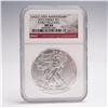 Image 1 : 2011 American Silver Eagle 25th Anniversary NGC Graded MS 69 Early Releases
