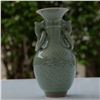 Image 5 : Chinese Celadon Ware Ceramic Double-Handled Vase