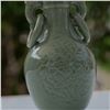 Image 6 : Chinese Celadon Ware Ceramic Double-Handled Vase