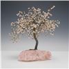 Image 1 : Rose Quartz Gemstone Willow Tree