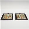 Image 4 : 2pc Chinese Hardstone-Inlaid Panels