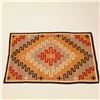 Image 1 : Large Navajo Handwoven Wool Rug with Cross Designs