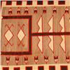 Image 2 : Mid-Century Navajo Handwoven Wool Rug w/ Arrows & Geometric Designs