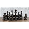 Image 2 : Victorian Carved Wood and Bone Chess Pieces
