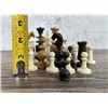 Image 5 : Victorian Carved Wood and Bone Chess Pieces