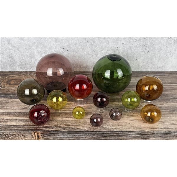 Collection of Blown Glass Fishing Floats