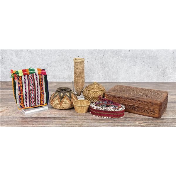 Indigenous Textiles Box and Baskets
