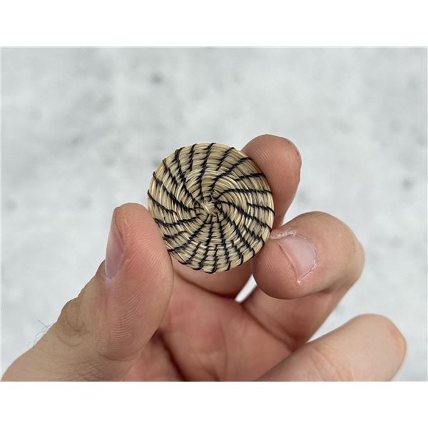 Miniature Horsehair Native American Indian Basket