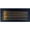 Image 1 : Set of 8 Wood Archery Arrows