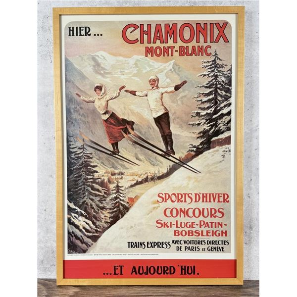 Chamonix Mont Blanc Travel Poster