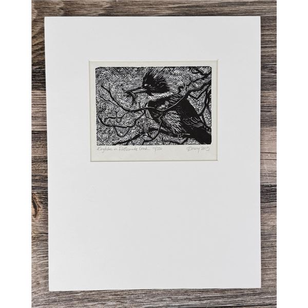 Claire Emery Kingfisher on Rattlesnake Creek Print