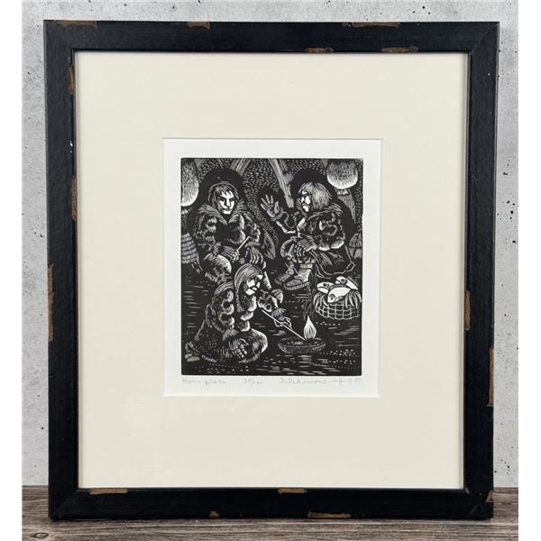 Dale DeArmond Home Place Woodblock Print