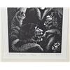 Image 2 : Dale DeArmond Eskimo Storyteller Woodblock Print