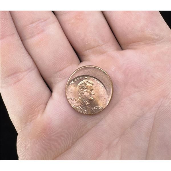 2000 Off Center Error Lincoln Cent