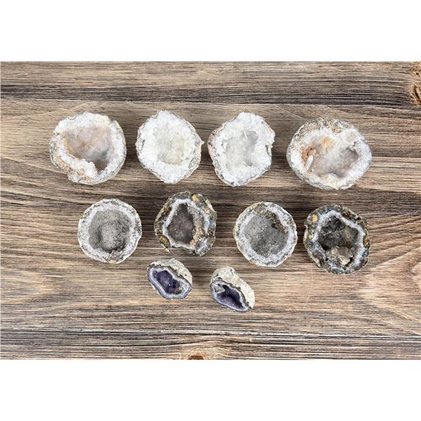 Collection of Quartz Crystal Geodes