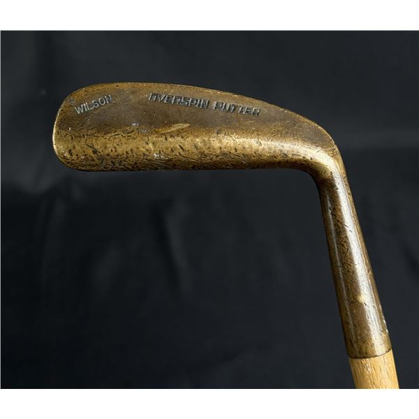 Wilson Hickory Handle Overspin Golf Club Putter