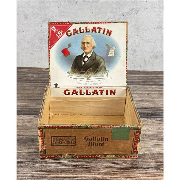 Gallatin Blunt Wood Cigar Box