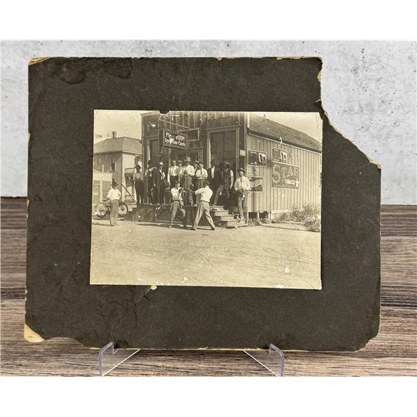 Old West Street Boxing Match Cabinet Card Photo