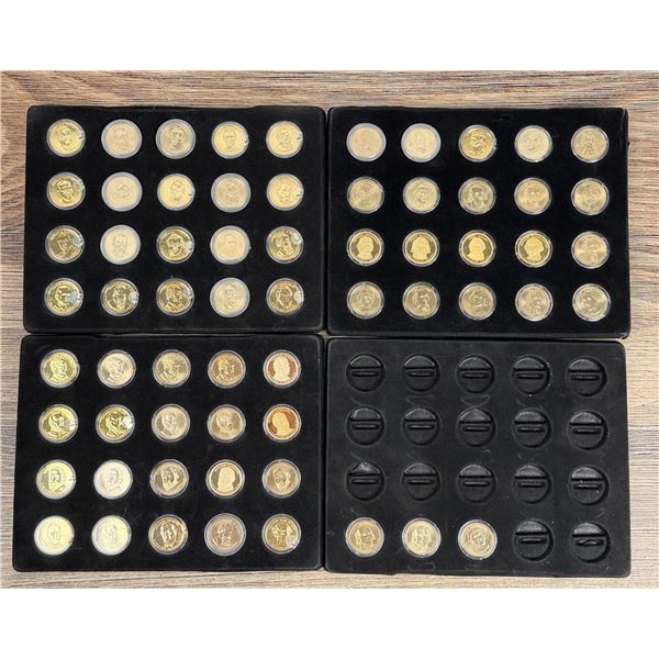 Collection Of US Presidents One Dollar Coins