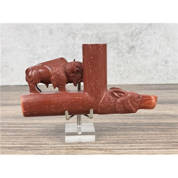 James Under Baggage Sioux Catlanite Pipe Bowl