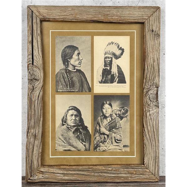 Montage Of LA Huffman Indian Postcards