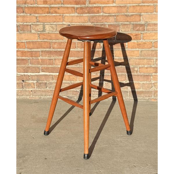 Mid Century Stool Made in New England