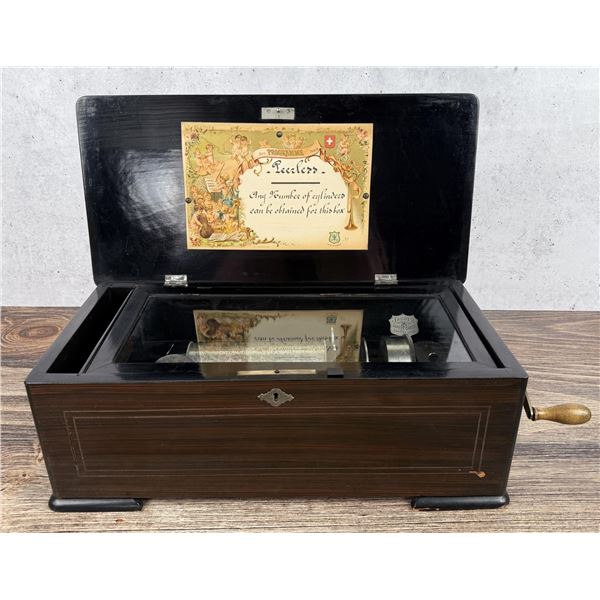 Antique Swiss Peerless Cylinder Music Box