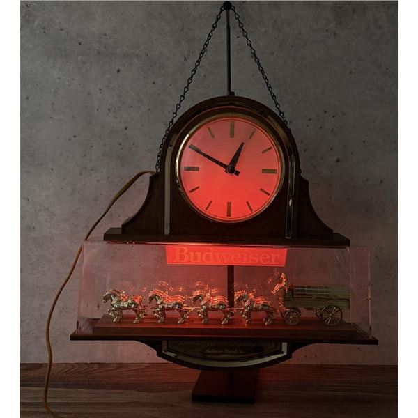 Budweiser World Champion Clydesdale Team Clock