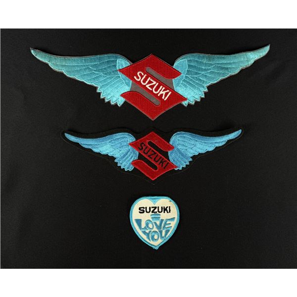 Vintage Suzuki Motorcycle Jacket Patches