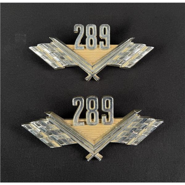 Ford Mustang Fairlane 289 Fender Badge Emblems