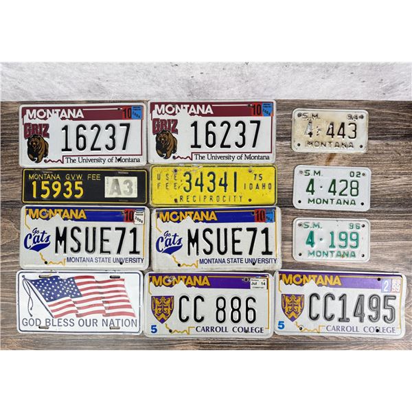 Collection Of Montana License Plates
