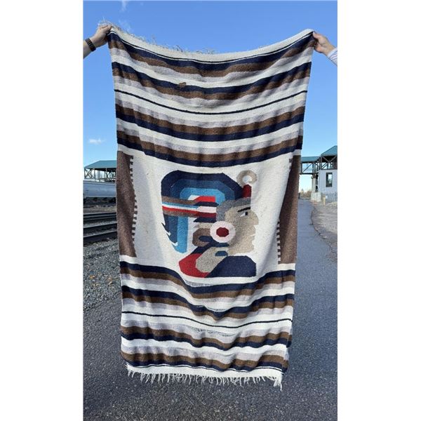 Mexican Aztec Pattern Blanket Rug