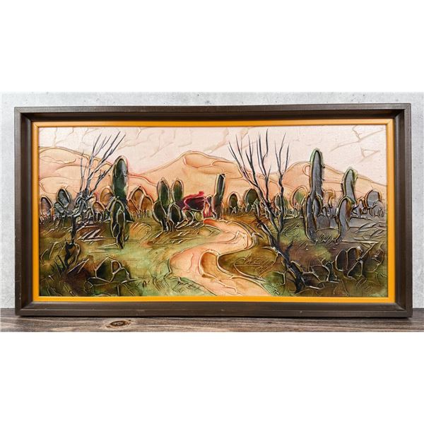 Ari Ben Tal Sculptured Acrylic Painting