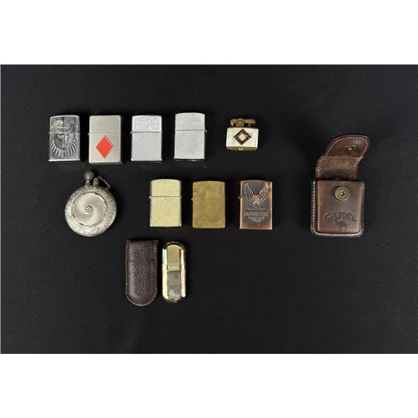 Collection Of Zippo Cigarette Lighters