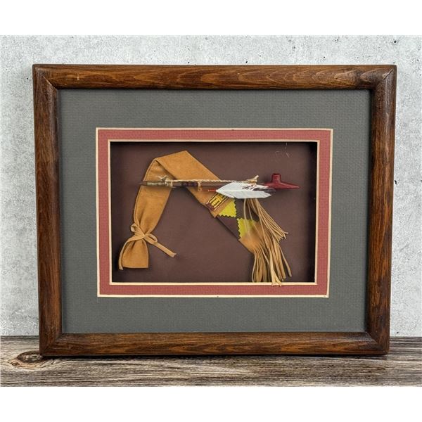 Ann Reddog Alvstad Miniature Peace Pipe & Pipe Bag