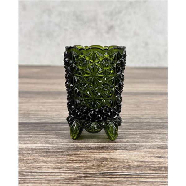 Fenton Glass Daisy & Button Toothpick Holder